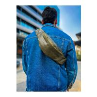 CNT010 - Cilt Deri Erkek Çapraz Çanta HAKI