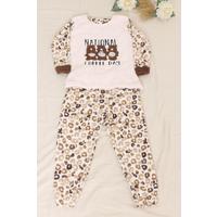 Children's Fleece Set Powderbrown - 12382.1049.