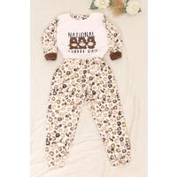 Children's Fleece Set Powderbrown - 12382.1049.