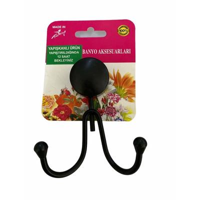 Concorde Siyah 2 li Krom Askılık