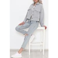 Crop Stitch пиджак сұр - 510.1367.