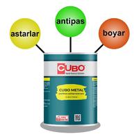 Cubo Metal Pas Boyası Beyaz 0,75 Litre