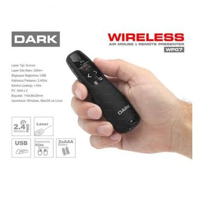 DARK DK-AC-WP07 сымсыз қызыл лазерлік презентация қашықтан басқару пульті
