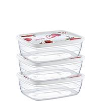 DECO TREND STORAGE CONTAINER / 3 X 0,6 LITER-02 0906