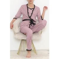 Desenli 3'Lü Pijama Takımı Liladesenli - 11497.1048.