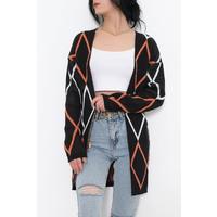 Patterned Cardigan Black - 7970.1319.