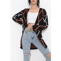 Patterned Cardigan Black - 7970.1319.