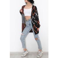 Patterned Cardigan Black - 7970.1319.