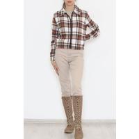 Patterned Cashmere Jacket Brown - 11717.1095.