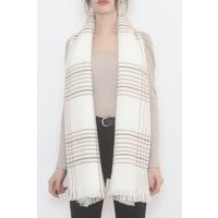 Шаль Stash с рисунком в полоску цвета экрю — 15520.750.