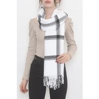 Patterned Stash Shawl White-Black - 15520.750.