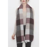 Шаль Stash с рисунком бордово-серая — 15520.750.