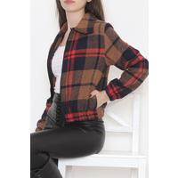 Patterned Cashmere Jacket Brown - 11717.1095.