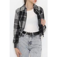 Patterned Cashmere Jacket Black - 11717.1095.