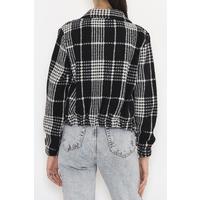 Patterned Cashmere Jacket Black - 11717.1095.