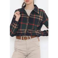 Patterned Cashmere Jacket Emerald - 11717.1095.