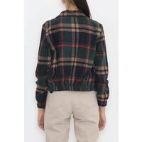 Patterned Cashmere Jacket Emerald - 11717.1095.