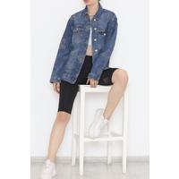 Patterned Denim Jacket Light Blue - 2271.1367.