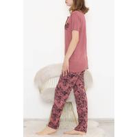 Desenli Pijama Takımı Koyulila1 - 11405.1048.