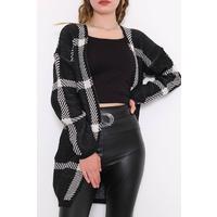 Вязаный кардиган с рисунком черный - 7652.1319.