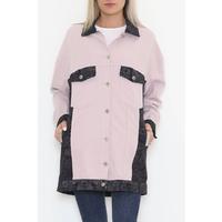 Patterned Long Jacket Powder - 1343.1367.