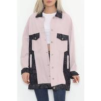 Patterned Long Jacket Powder - 1343.1367.