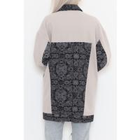 Patterned Long Jacket Stone - 1343.1367.