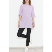 Қос жеңді қырлы футболка сирень - 8714.1567.