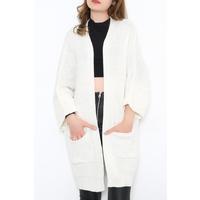 Duble Kol Hırka Ekru - 8588.1323.