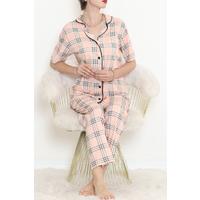 Düğmeli Pijama Takımı Pudrakareli - 11449.102.