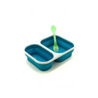Eco Vessel Smashbox Çift Hazneli Katlanır Tabak-MAVİ