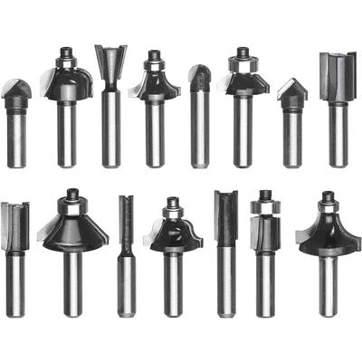 Einhell  15 Parça Karışık Freze Ucu Seti 8 mm Şaft