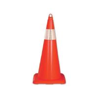 Ennalbur Esnek Kırılmaz Trafik Konisi Tek Reflektörlü 70 cm
