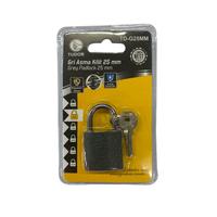 Ennalbur Tudor 25 mm Kısa Gri Asma Kilit