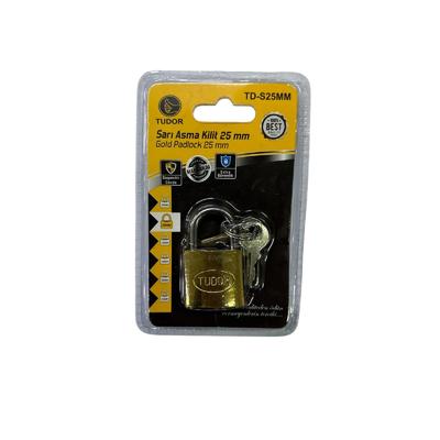 Ennalbur Tudor 25 mm Kısa Sarı Asma Kilit