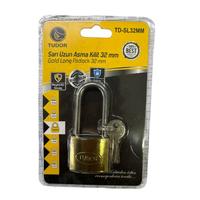 Ennalbur Tudor 32 mm Uzun Sarı Asma Kilit