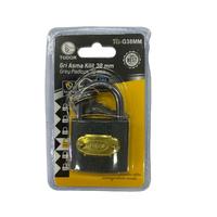 Ennalbur Tudor 38 mm Kısa Gri Asma Kilit