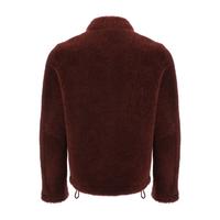 Erkek Kürklü Teddy Mont, Bordo Kıvırcık Dış Yün E20-SKY-BNY-TTCW