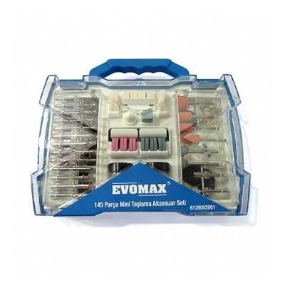 EVOMAX Mini Taşlama Aksesuar Seti 145 Parça