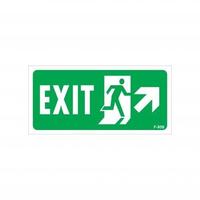 Exit Sağ Yukarı Uyarı Levhası 17,5x25 KOD:959