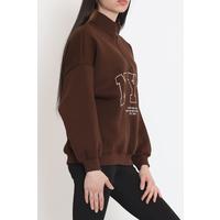 Zippered 3 Thread Sweat Brown - 897.1247.