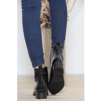 Zippered Boots Black Patent Leather - 12016.264.