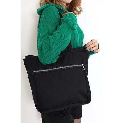 Zippered Shoulder Bag Black4 - 9899.1624.