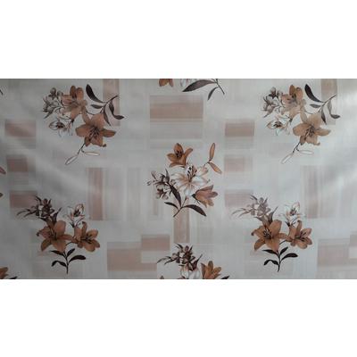 Florista Zambak Kahve Masa Örtüsü 1 Metre