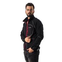 FreeCamp Man Full Zipper Fleece Polar-SİYAH-KIRMIZI