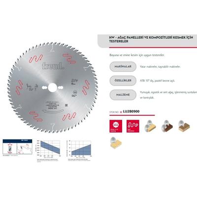 Freud LU2B 0900 300X30X3,2 mm Ahşap Testere 60 Diş