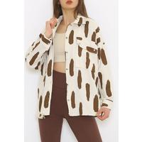 Gabardine Jacket White Brown - 8932.1361.