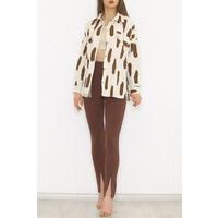 Gabardine Jacket White Brown - 8932.1361.