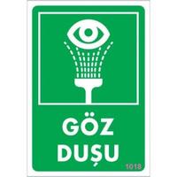 Göz Duşu Uyarı Levhası 17,5x25 KOD:1018