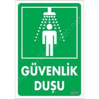 Güvenlik Duşu Uyarı Levhası 17,5x25 KOD:1017